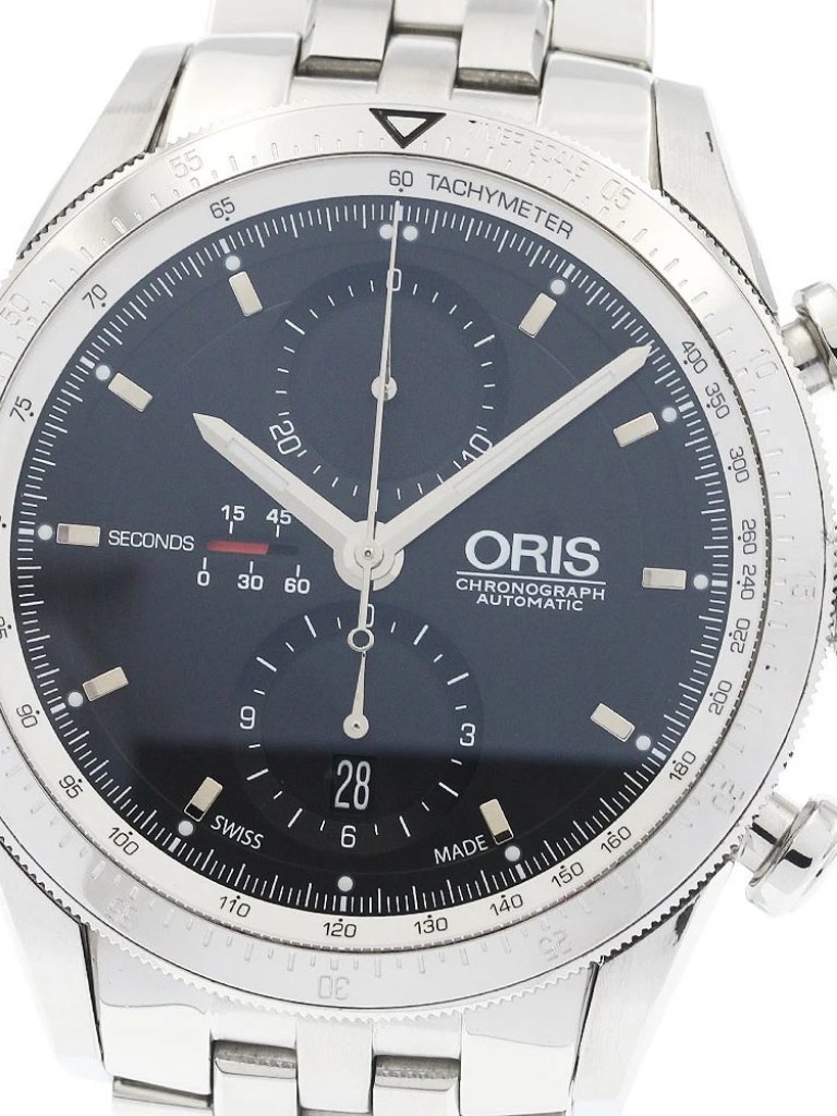 Oris Arts Gt 766101 Chronograph Black Dial Automatic Mens Watch
